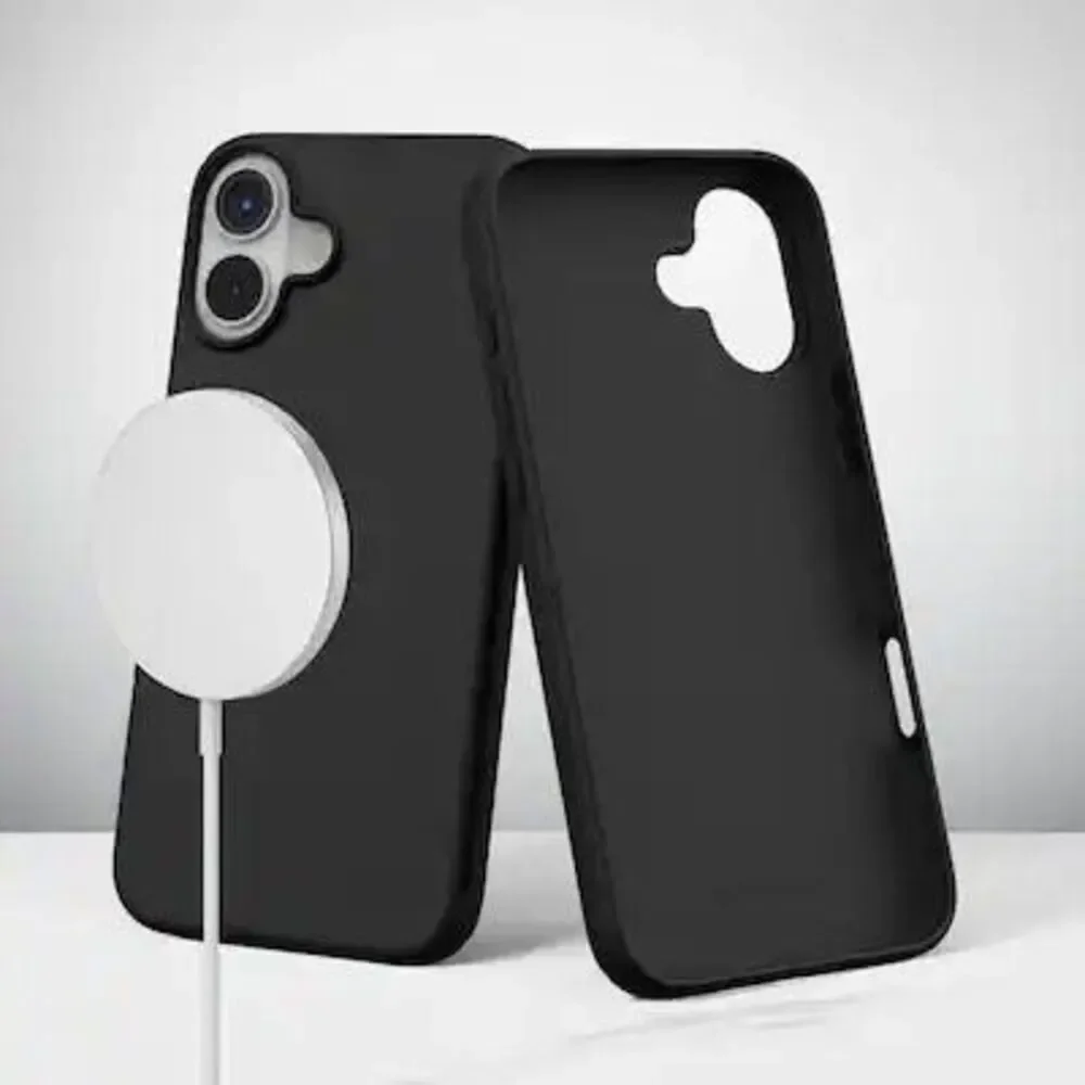 Insignia Silicone Case with MagSafe for iPhone 16 Black Open Box